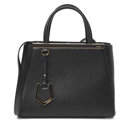 Fendi Vitello Elite Petite 2Jours Tote Black 1 of 10