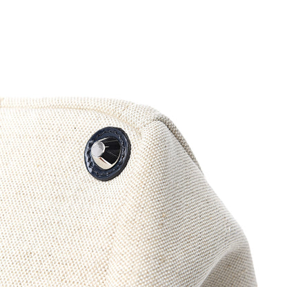 Prada Canvas Mistolino Canapa Tote Naturale Blue 9 of 16