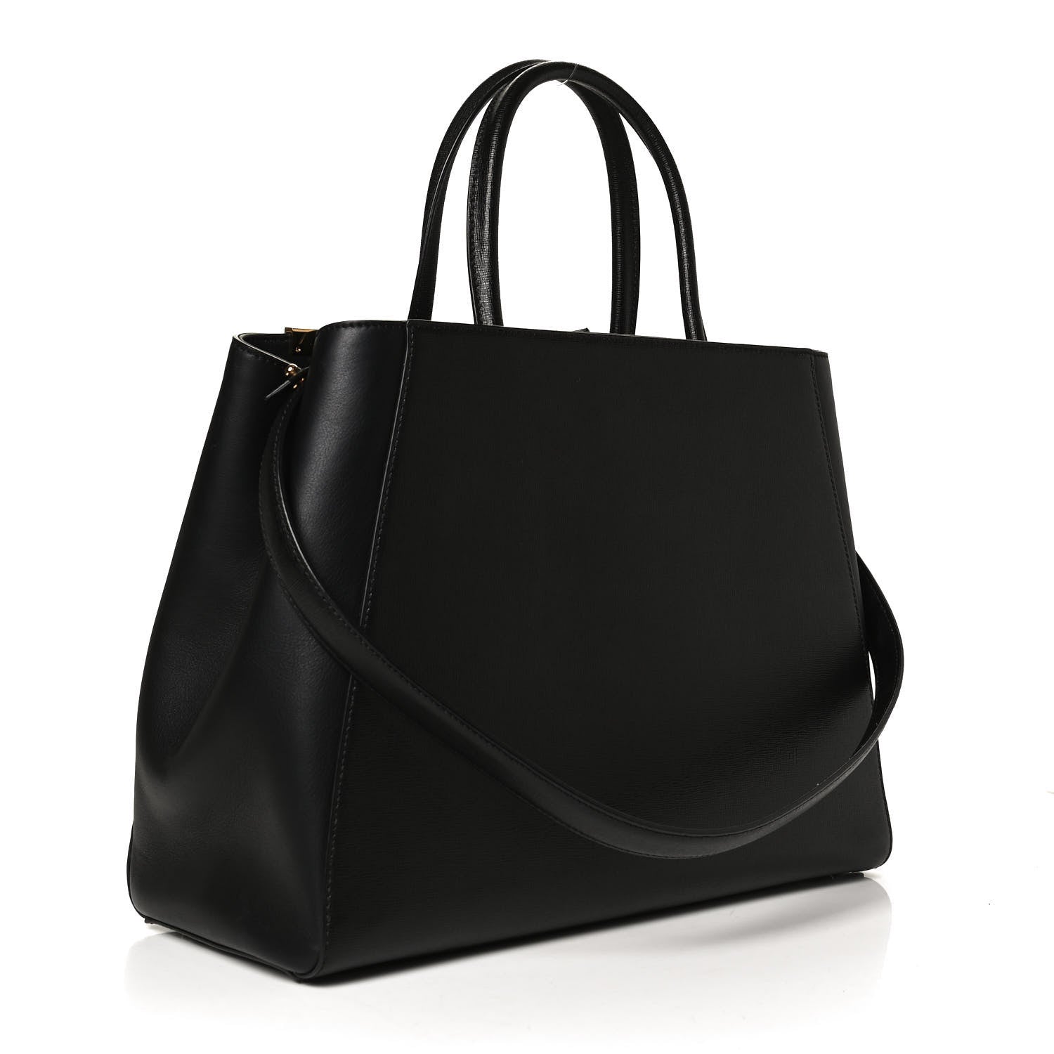 Fendi Vitello Elite Regular 2Jours Tote Black 3 of 11