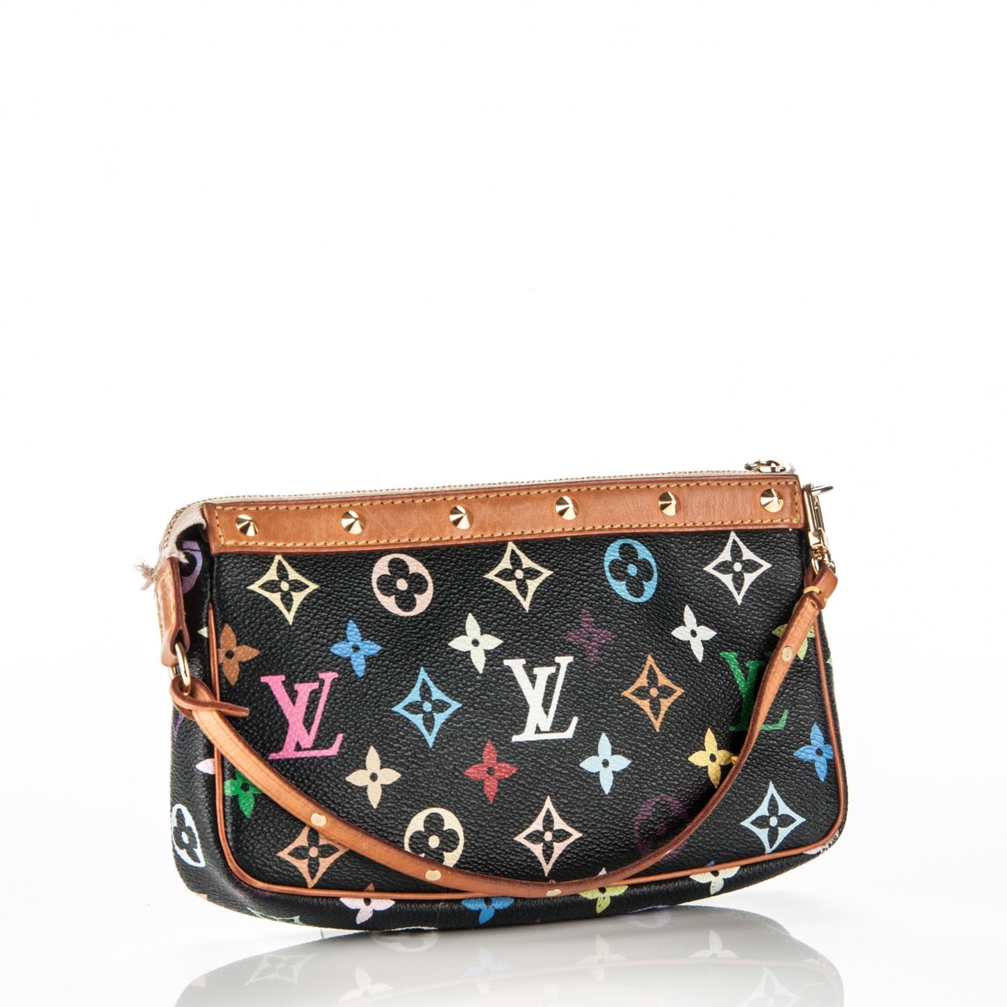 Monogram Multicolor Pochette Accessories Black