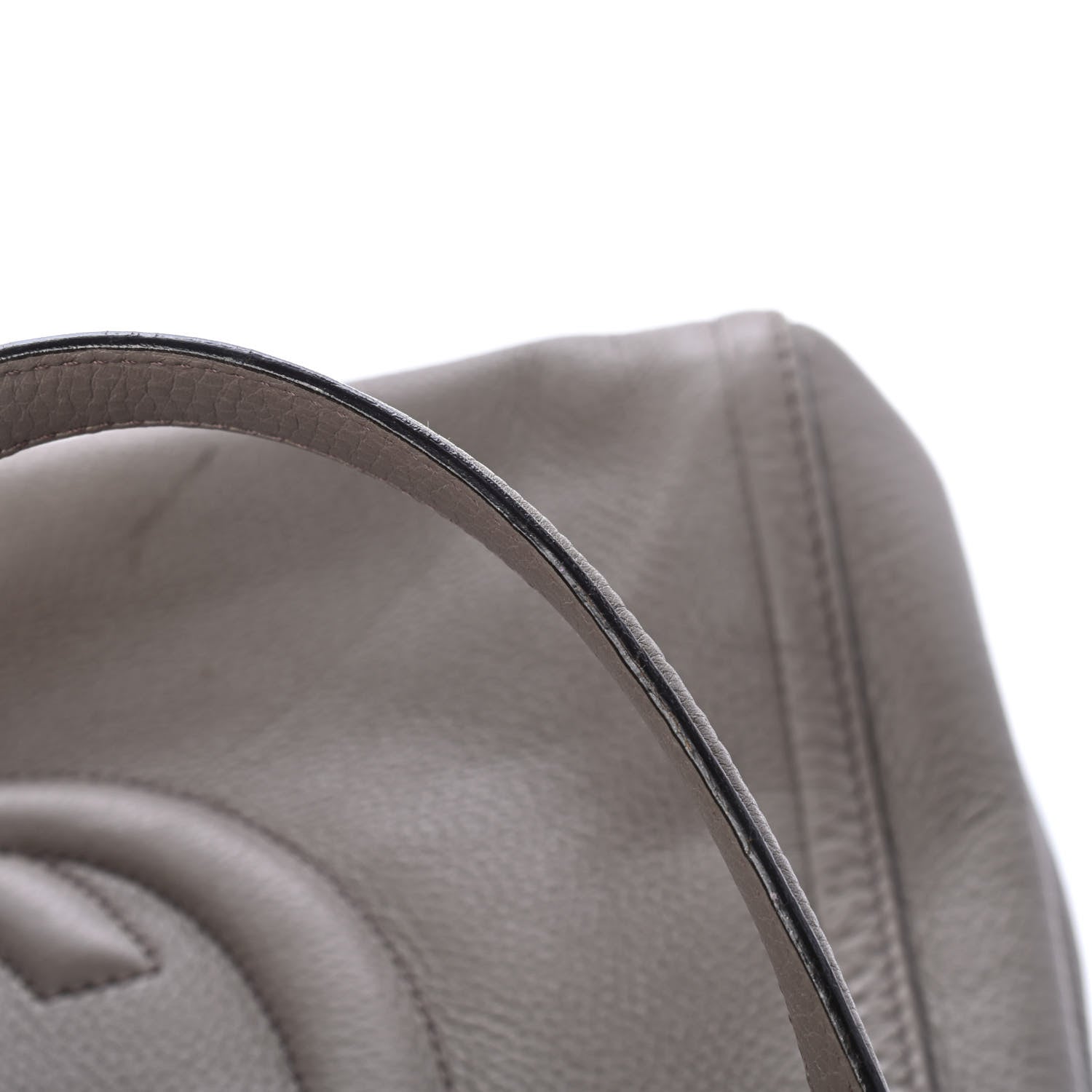 Gucci Pebbled Calfskin Medium Soho Shoulder Bag New Fango 5 of 5