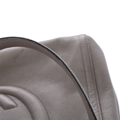 Gucci Pebbled Calfskin Medium Soho Shoulder Bag New Fango 5 of 5