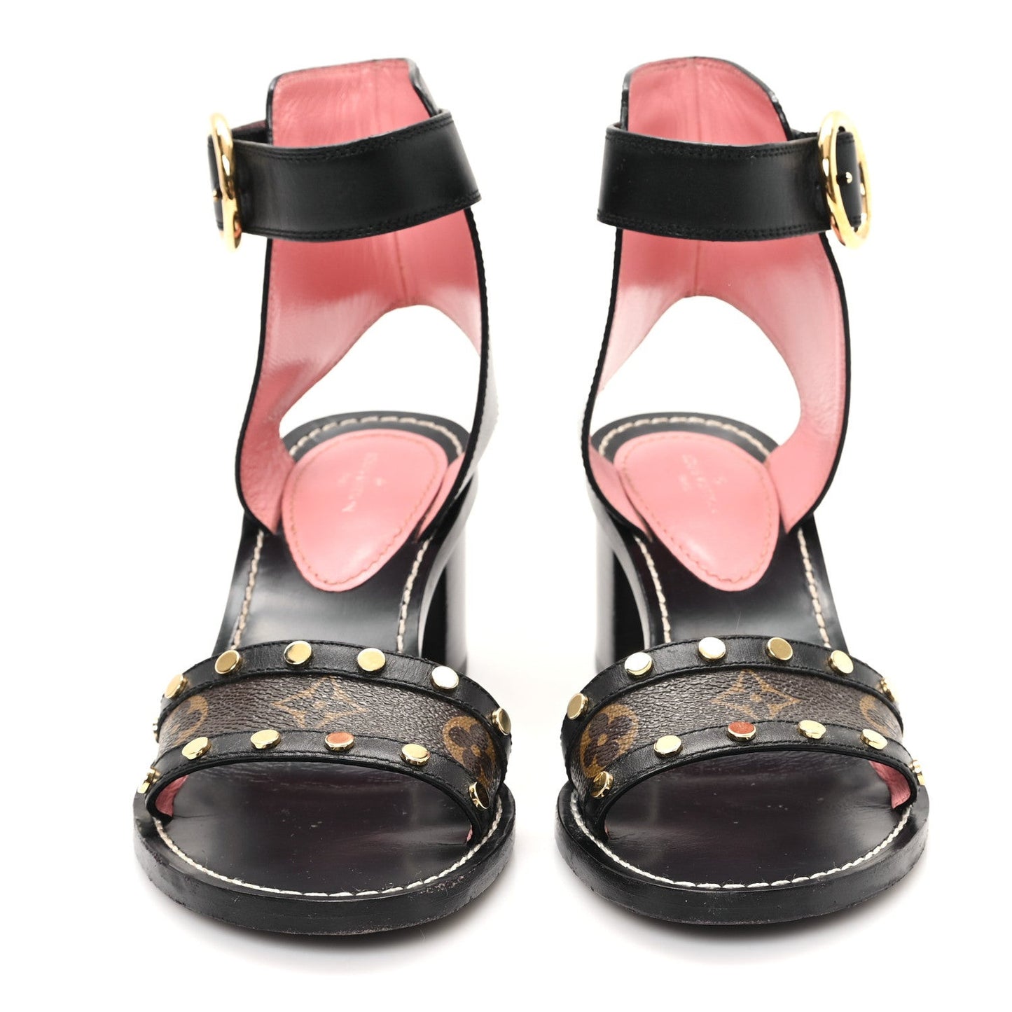 Calfskin Monogram Passenger Sandals Black