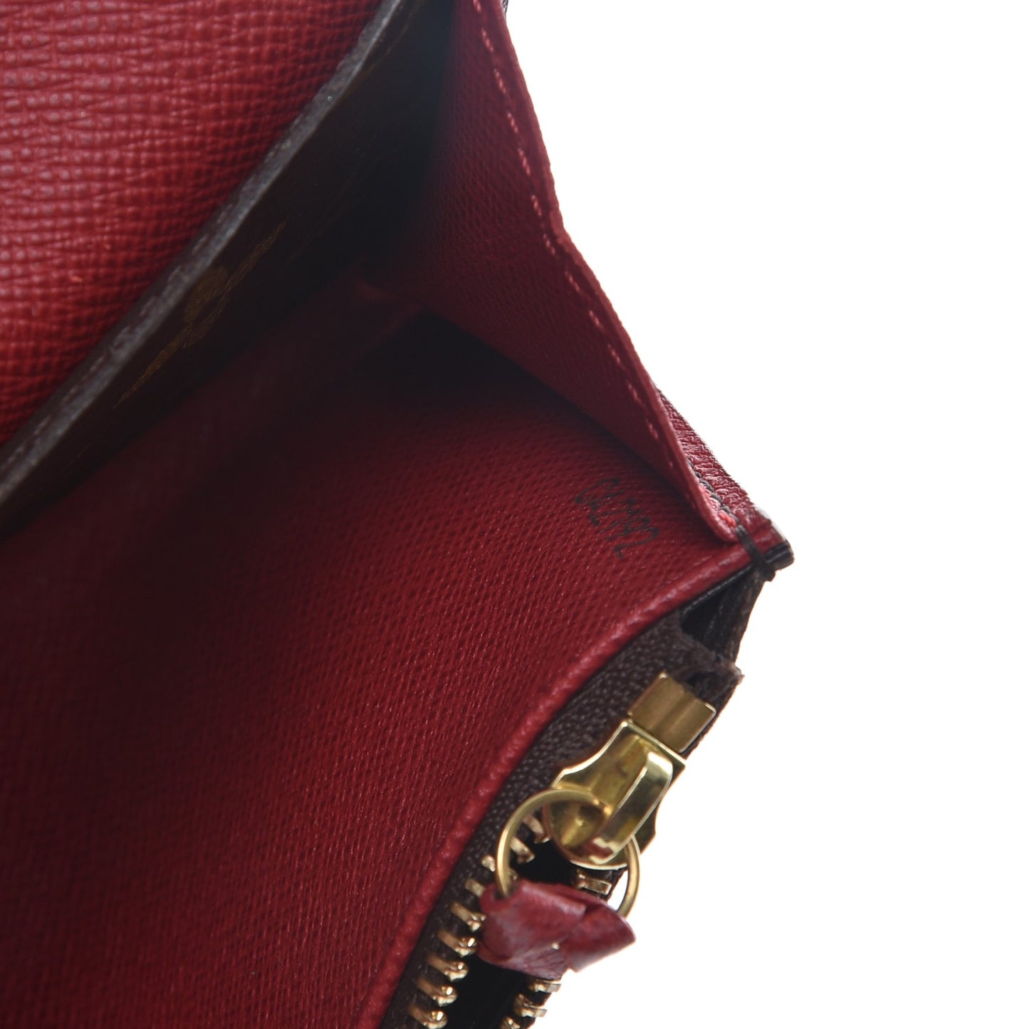 Monogram Emilie Wallet Red