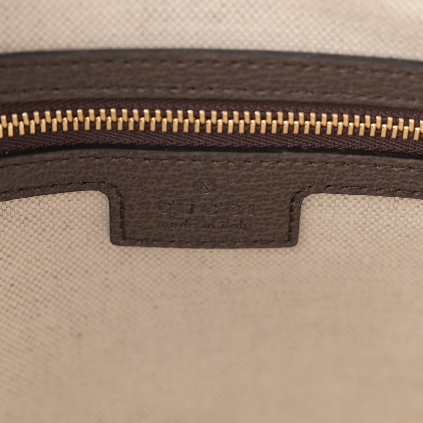 GG Supreme Monogram Web Small Ophidia Top Handle Bag Beige Ebony