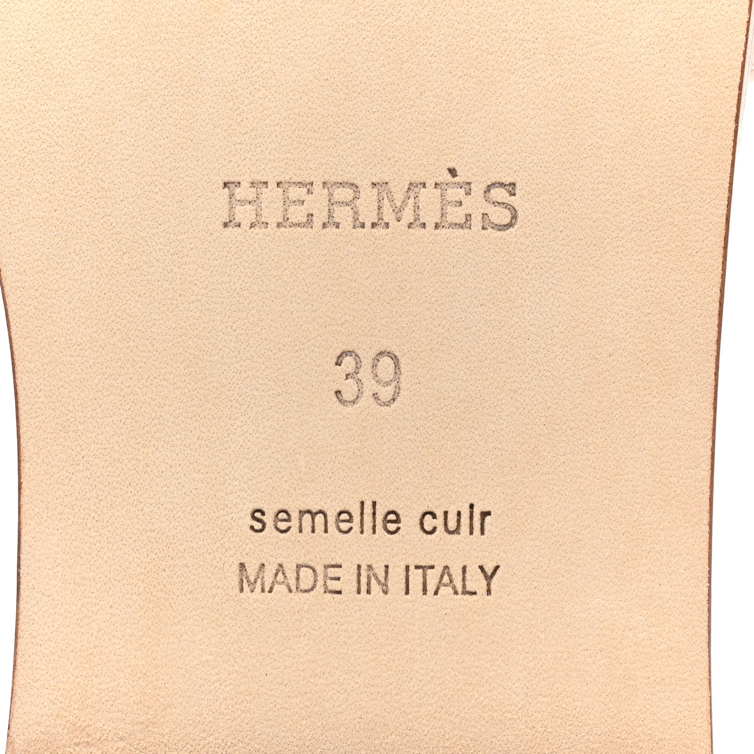 Hermes Epsom Oran Sandals 39 Rose Pale 7 of 9