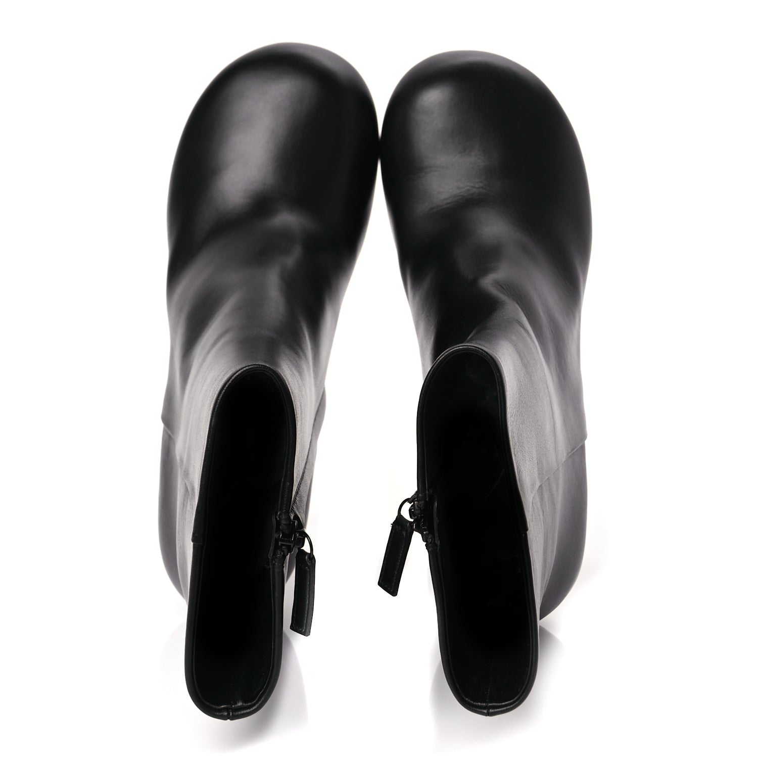 Balenciaga Soft Leather Lady Pedestal 90mm Booties 37 Black 2 of 8