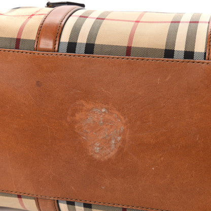 Burberry Horseferry Check Medium Alchester Satchel Tan 11 of 12