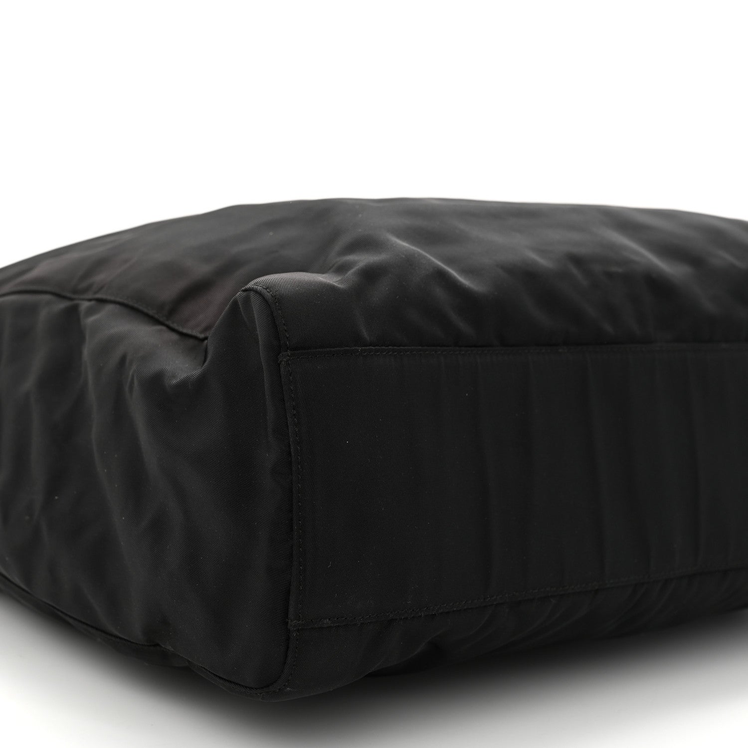 Prada Tessuto Nylon Chain Shoulder Bag Black 9 of 12