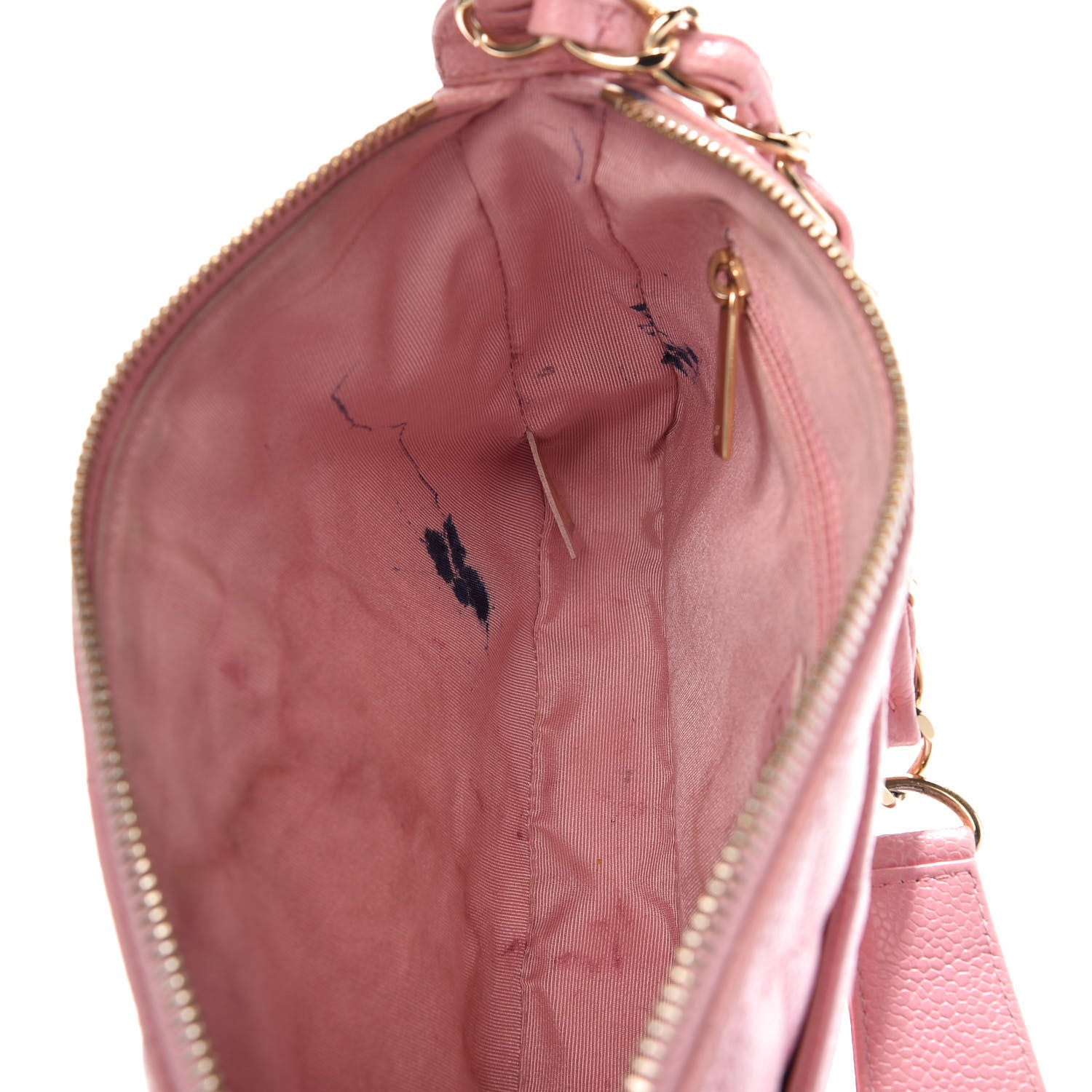 Chanel Caviar Quilted Pochette Pink 10 of 10