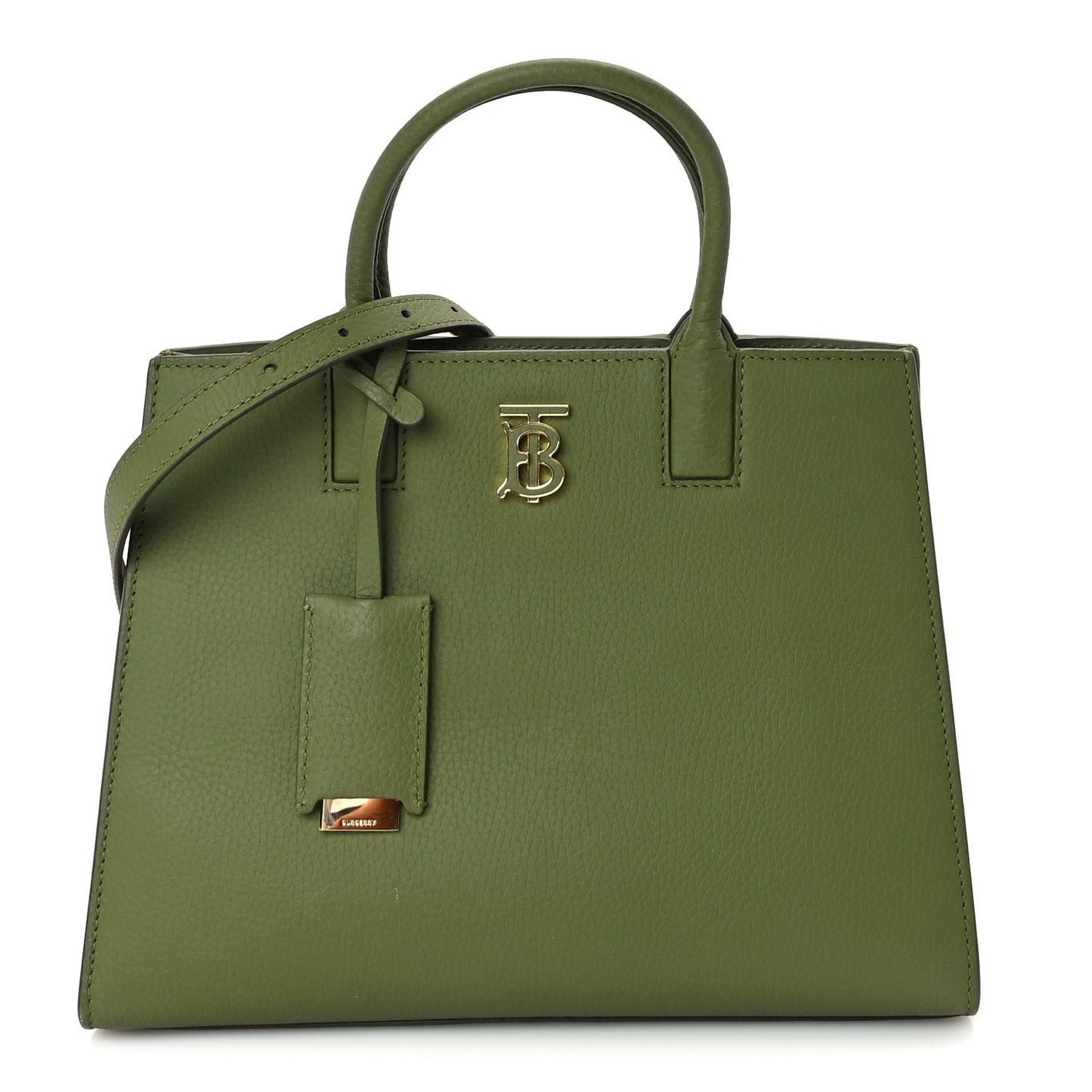 Grained Calfskin Mini Frances Tote Spruce Green