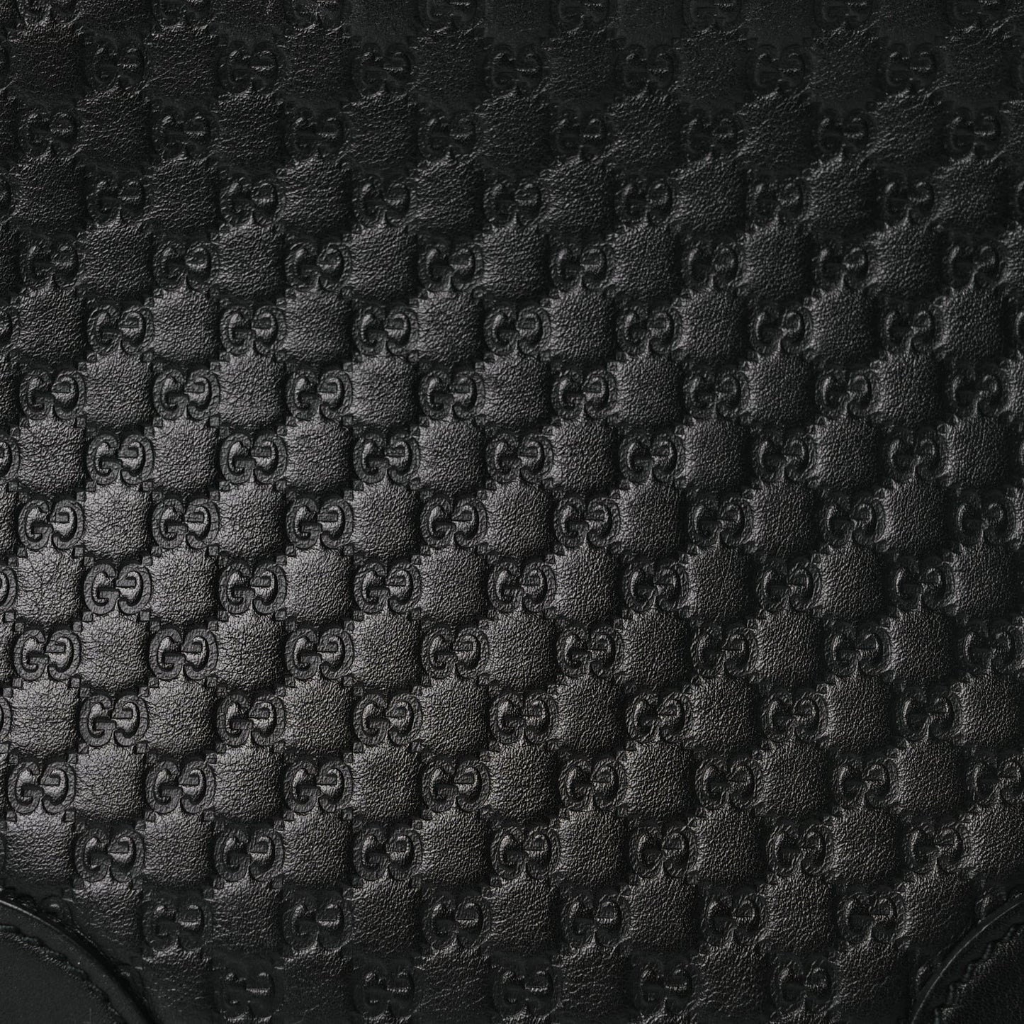 Microguccissima Mini Bree Messenger Bag Black