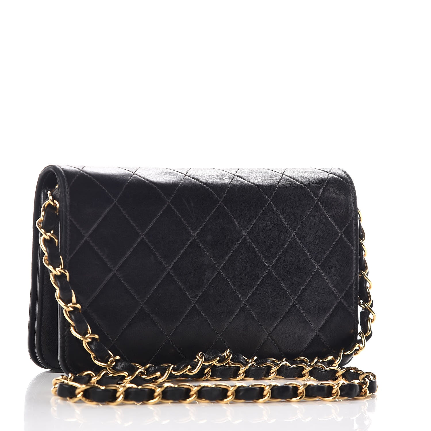 Chanel Lambskin Quilted Mini Flap Black 3 of 12