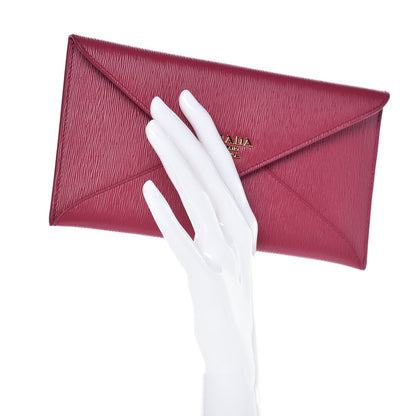 Prada Vitello Move Envelope Wallet Ibisco 2 of 9