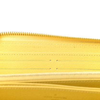 Louis Vuitton Damier Azur Zippy Wallet Jaune Pale 10 of 10