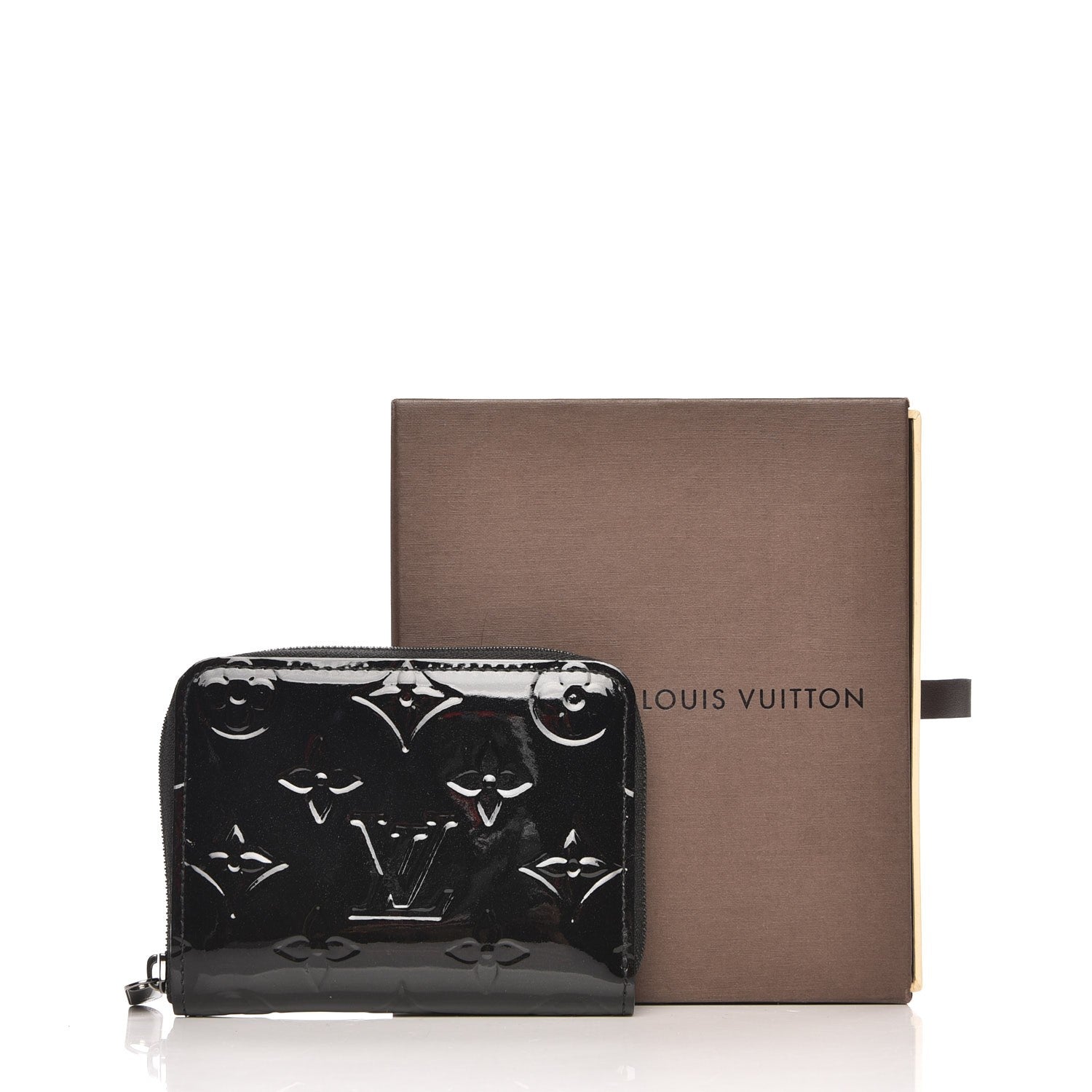 Louis Vuitton Vernis Zippy Coin Purse Wallet Noir Magnetique 8 of 8