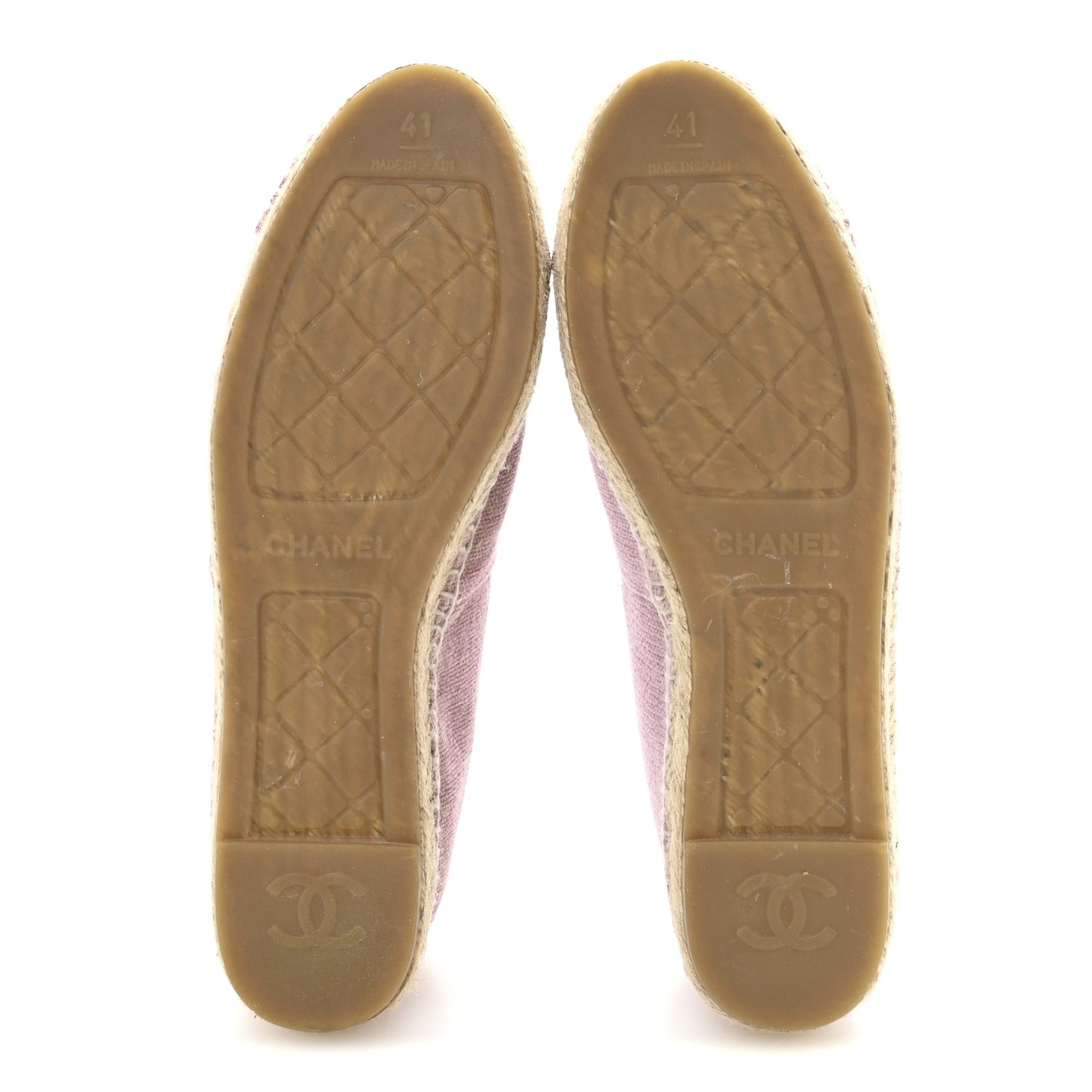 Toile Sequin CC Espadrilles 41 Pink Dark Pink