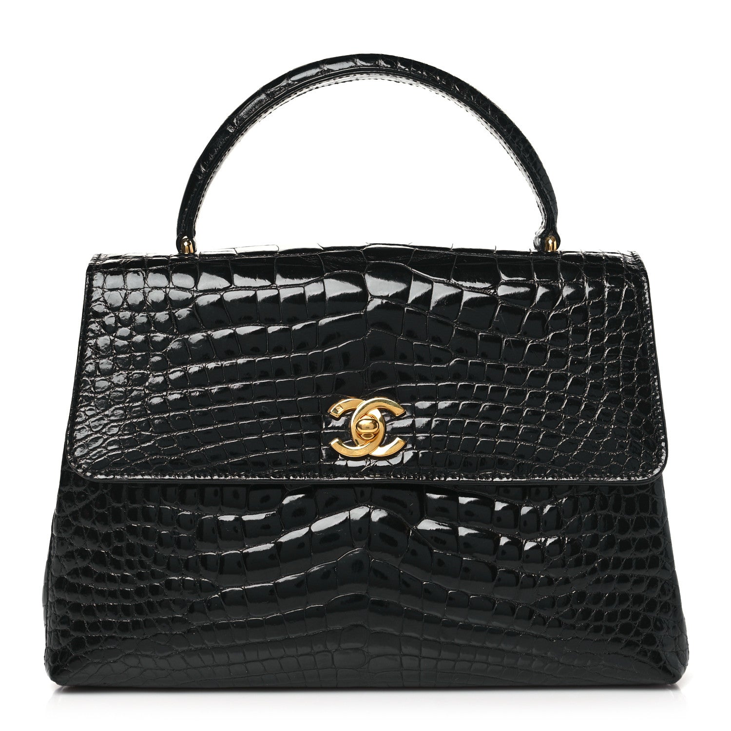 Chanel Alligator Medium Kelly Flap Black 1 of 10