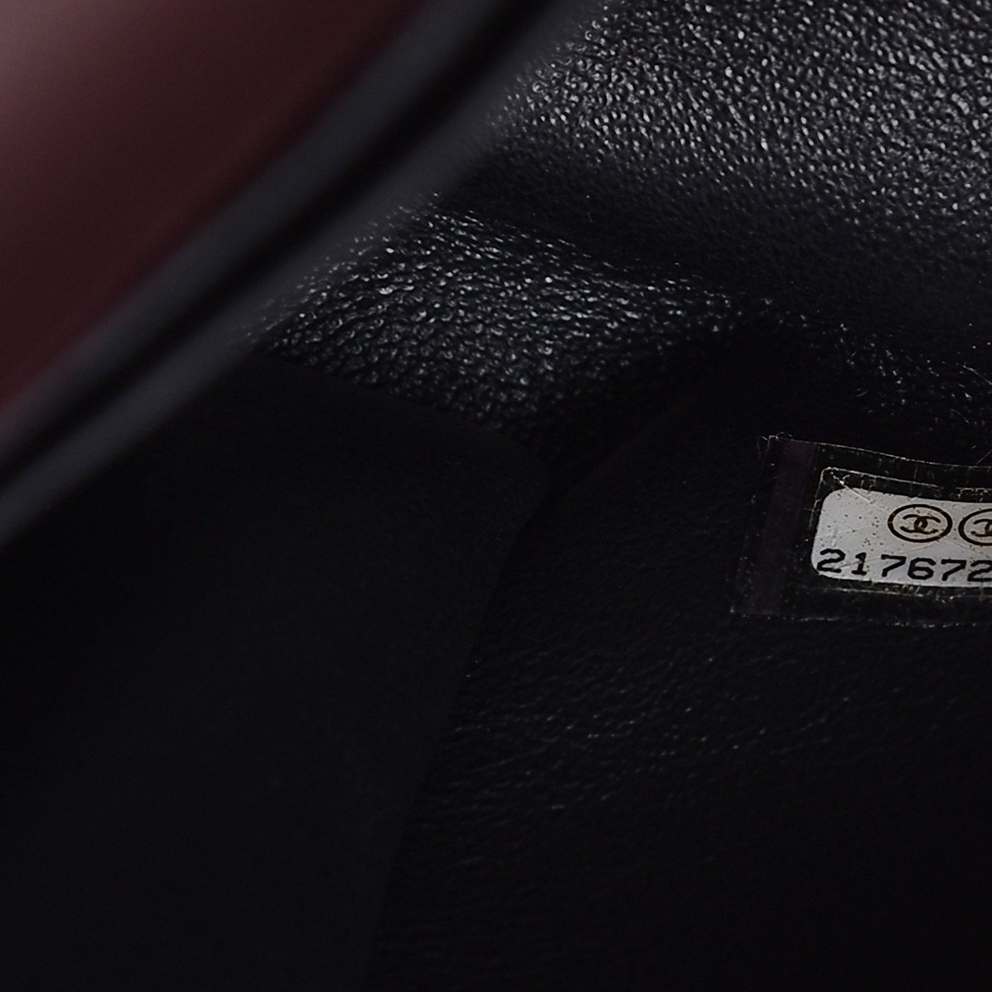 Lizard Mini Coco Handle Flap Burgundy