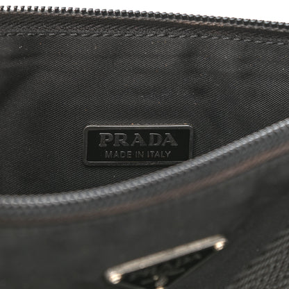 Prada Tessuto Nylon Pochette Bag Black 5 of 9