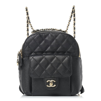 Chanel Caviar Quilted Small CC Day Backpack Black 1 of 9