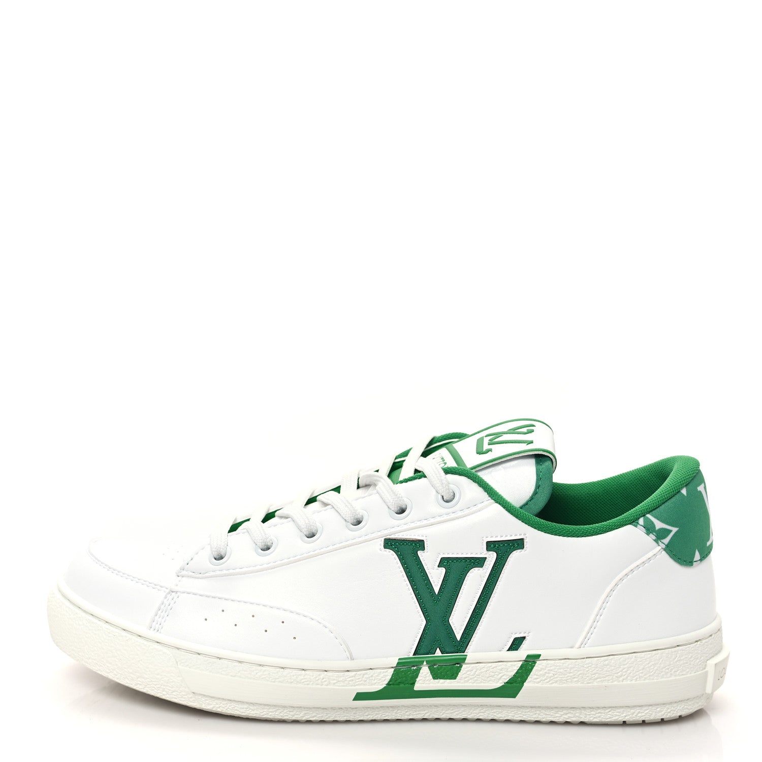 Louis Vuitton Calfskin Charlie Sneaker 40 White Green 1 of 8