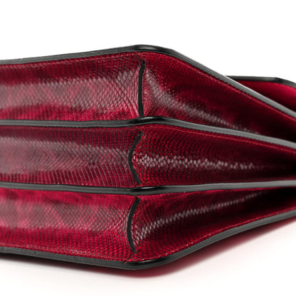 Bulgari Shiny Karung Serpenti Forever Top Handle Red 9 of 12