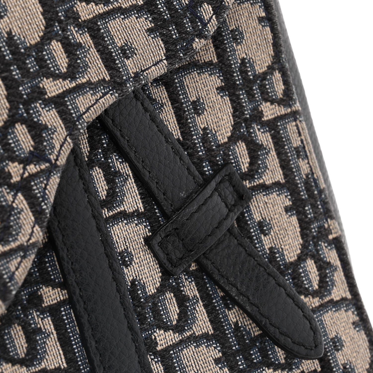 Christian Dior Oblique Saddle Pouch Blue 11 of 11