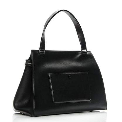 Celine Grained Calfskin Large Edge Shoulder Bag Black 3 of 6