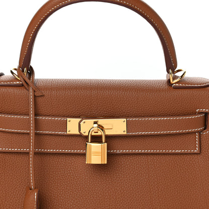 Hermes Togo Kelly Retourne 28 Gold 9 of 9