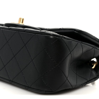 Chanel Lambskin Quilted Mini Rectangular Pearl Crush Flap Black 11 of 12