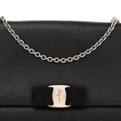 Salvatore Ferragamo Calfskin Vara Bow Mini Bag Black 7 of 14