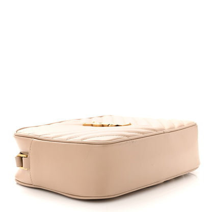 Saint Laurent Calfskin Matelasse Monogram Lou Camera Bag Dark Beige 4 of 16