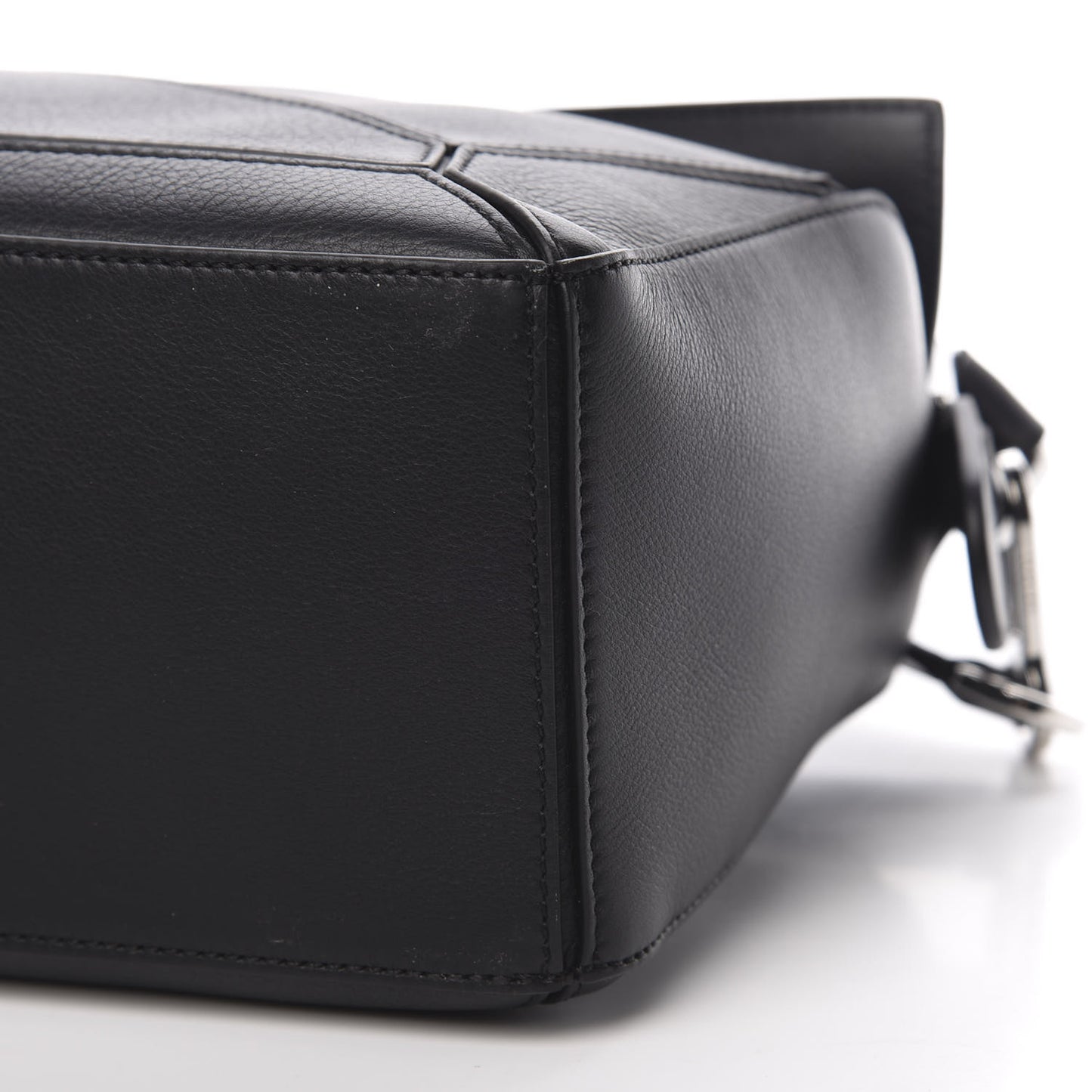 Calfskin Small Puzzle Bag Black