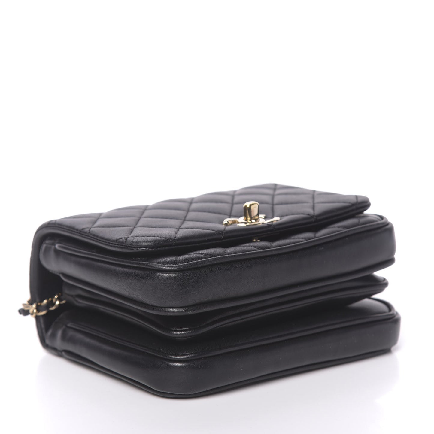 Lambskin Quilted Mini Citizen Chic Flap Black