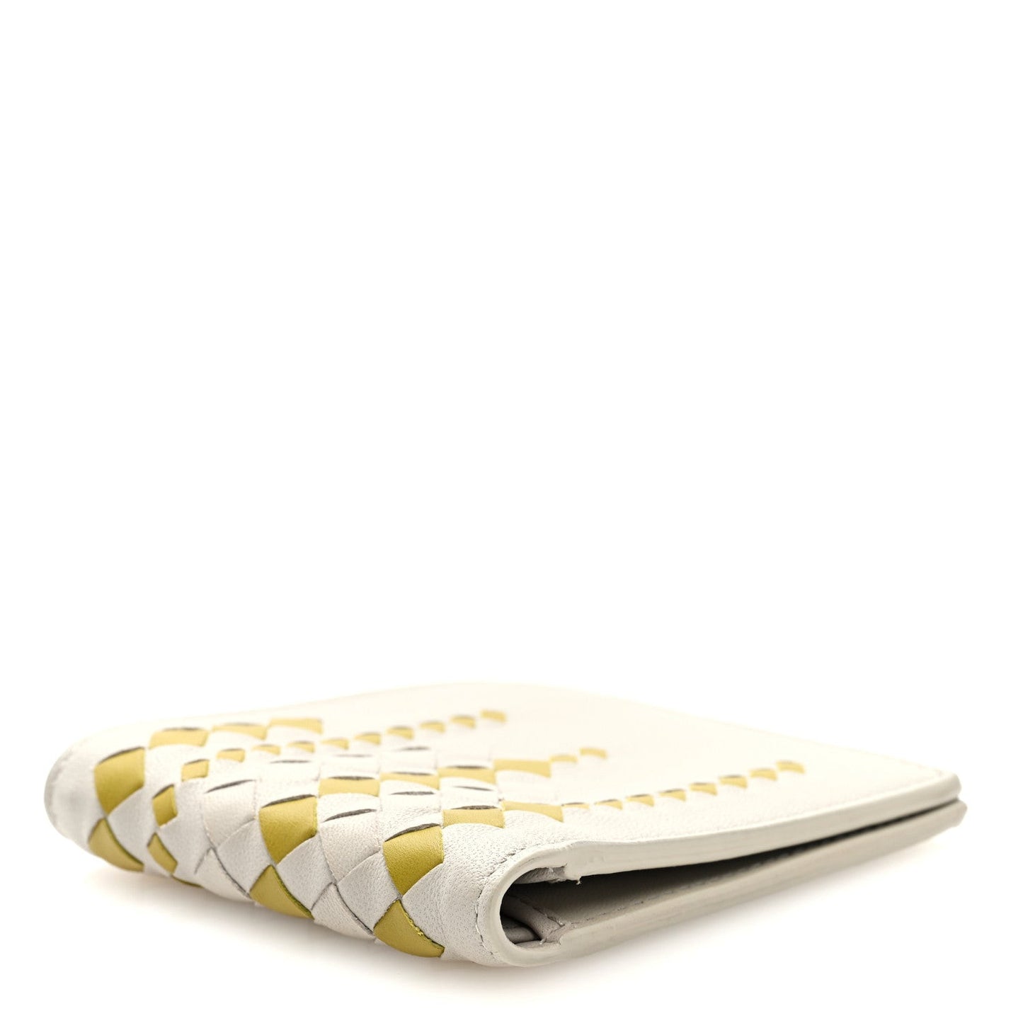 Nappa Intrecciato Bi-Fold Wallet Cement