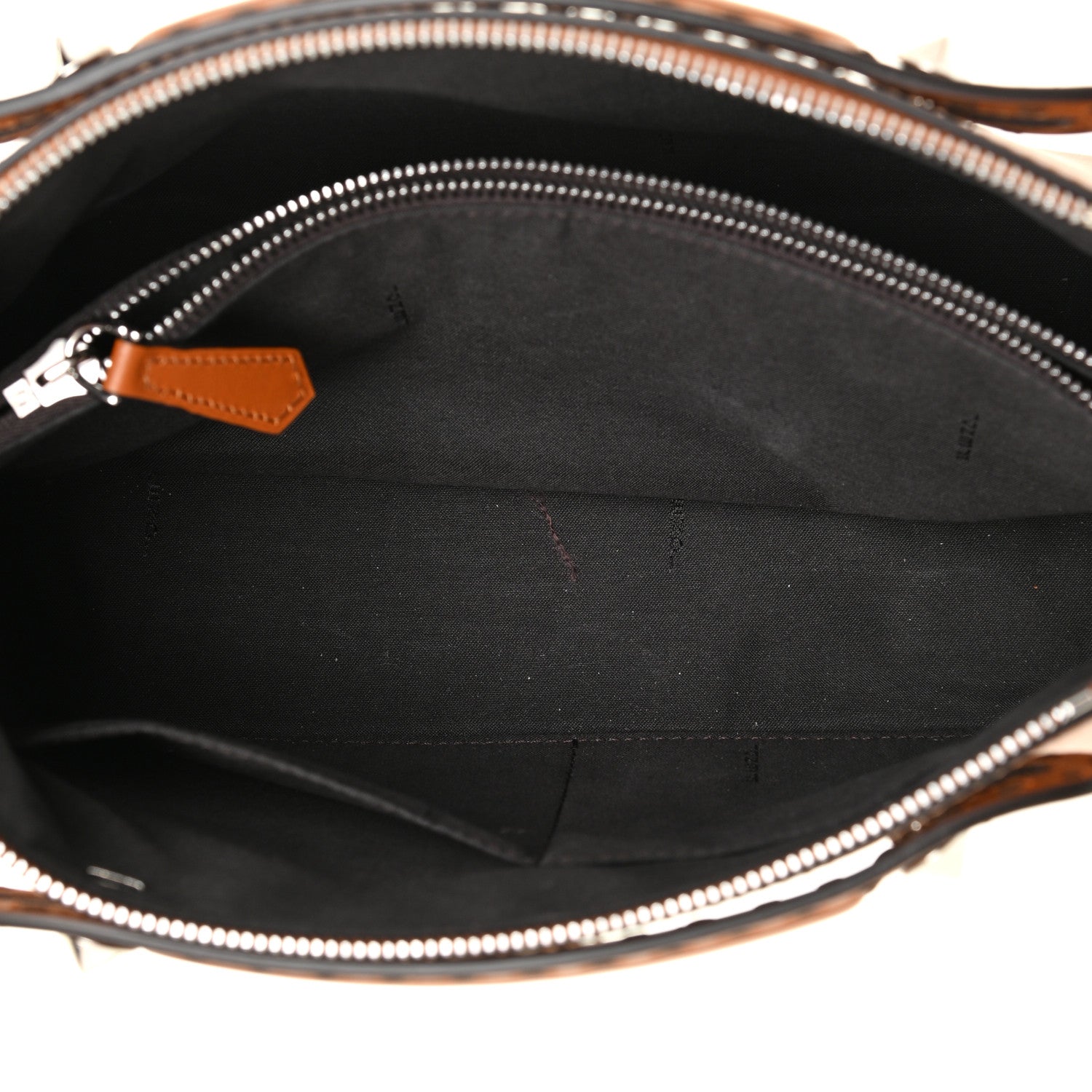 Fendi Vitello King Logo Embossed Medium By The Way Boston Bag Cuoio 5 of 9