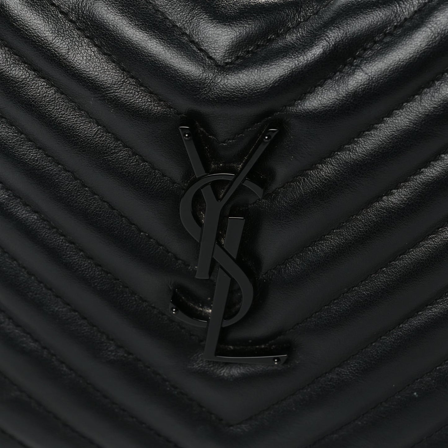 Calfskin Matelasse Monogram Monochrome Lou Camera Bag Black