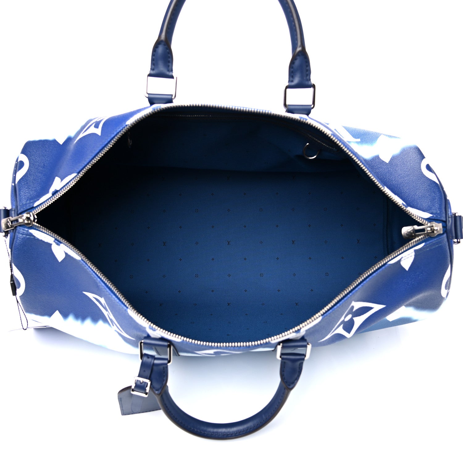 Louis Vuitton Monogram Escale Keepall Bandouliere 50 Blue 5 of 12