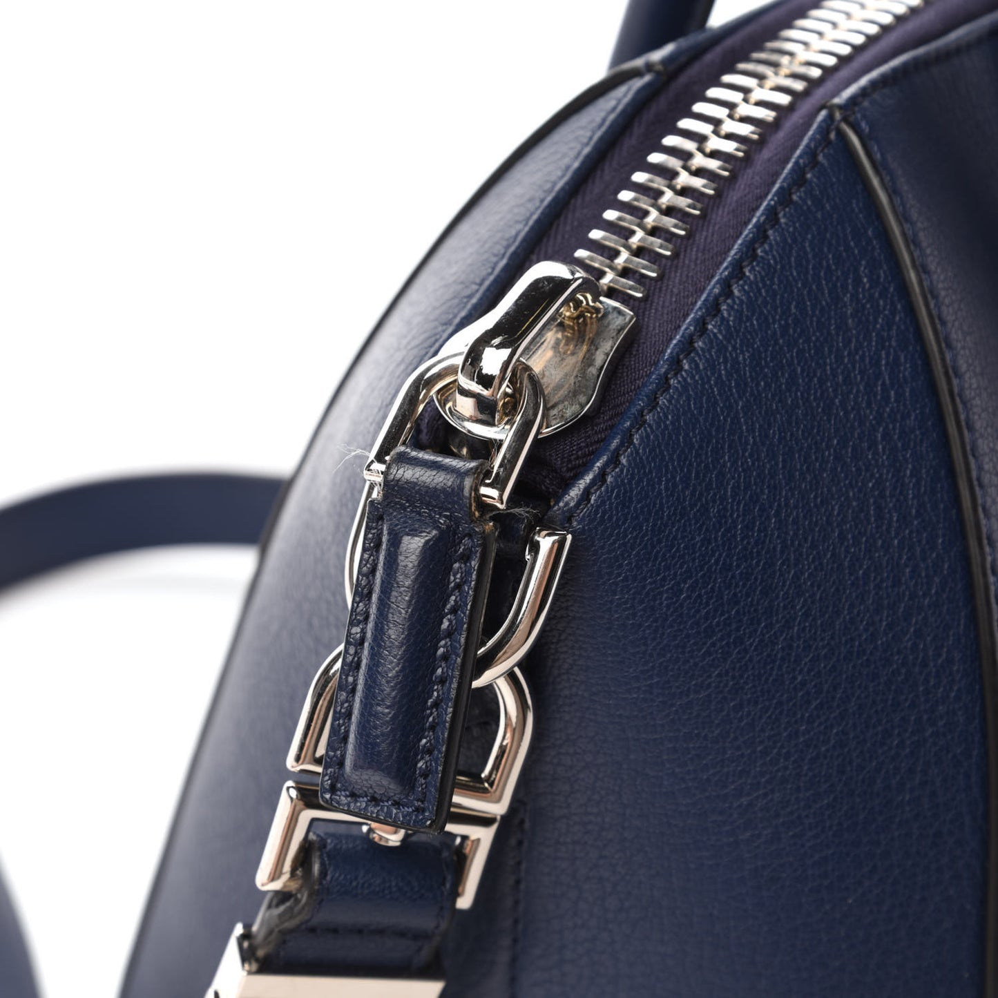 Sugar Goatskin Small Antigona Navy