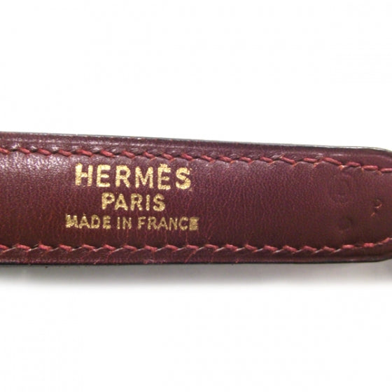 Hermes Box Leather Lopsided Tote Rouge 8 of 8