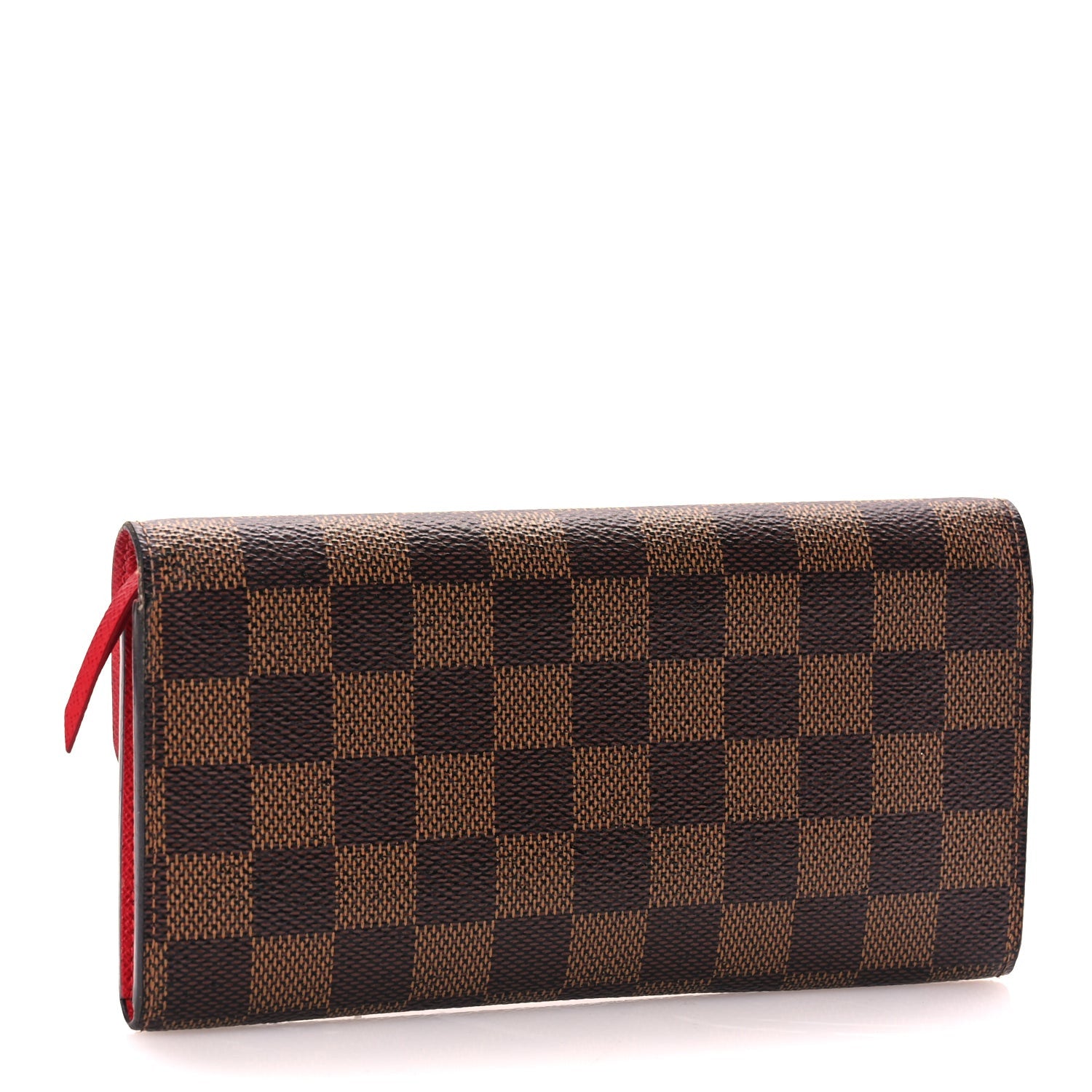 Louis Vuitton Damier Ebene Emilie Wallet Red 3 of 7
