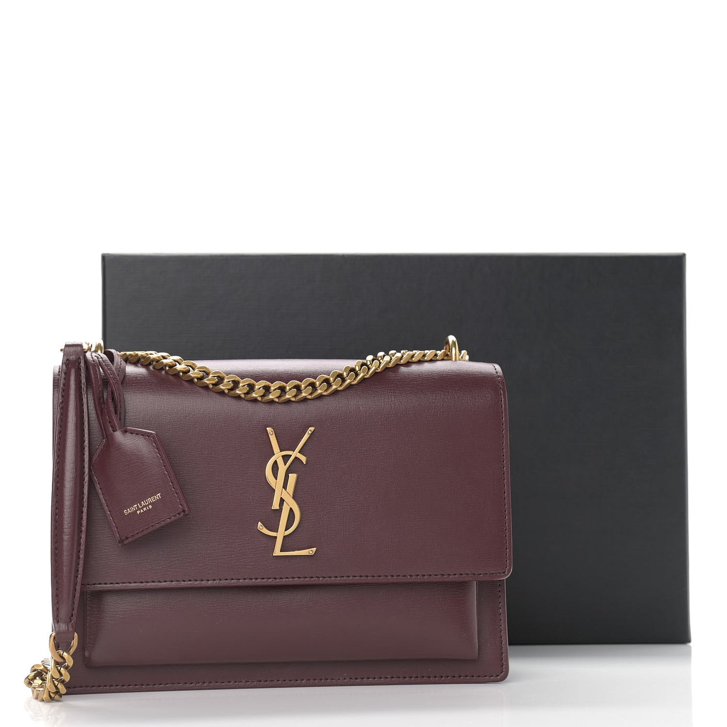 Calfskin Medium Monogram Sunset Bordeaux