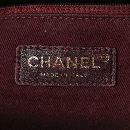 Chanel Aged Calfskin Quilted Large Coco Handle Shopping Tote Black 6 of 12