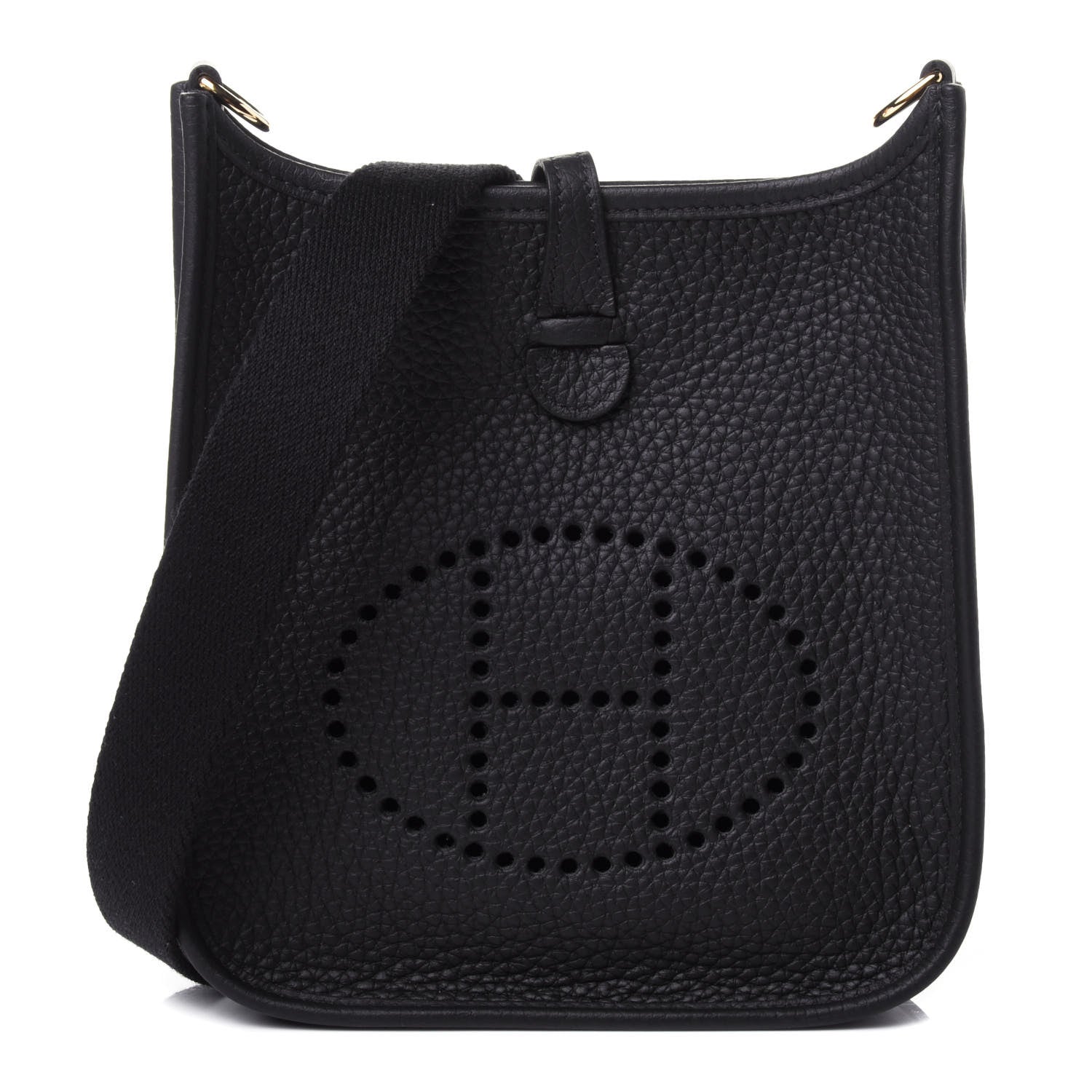 Hermes Taurillon Clemence Evelyne TPM Black 1 of 4