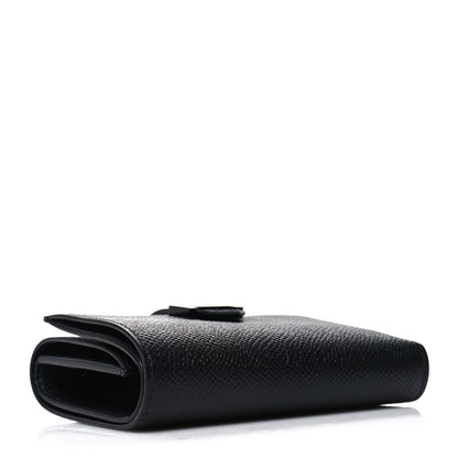 Hermes Epsom Tri-Fold Compact Monochrome Bearn Wallet Black 4 of 9