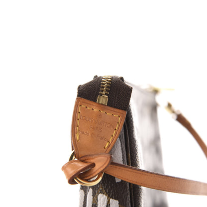 Louis Vuitton Monogram Graffiti Pochette Accessories Silver 9 of 10