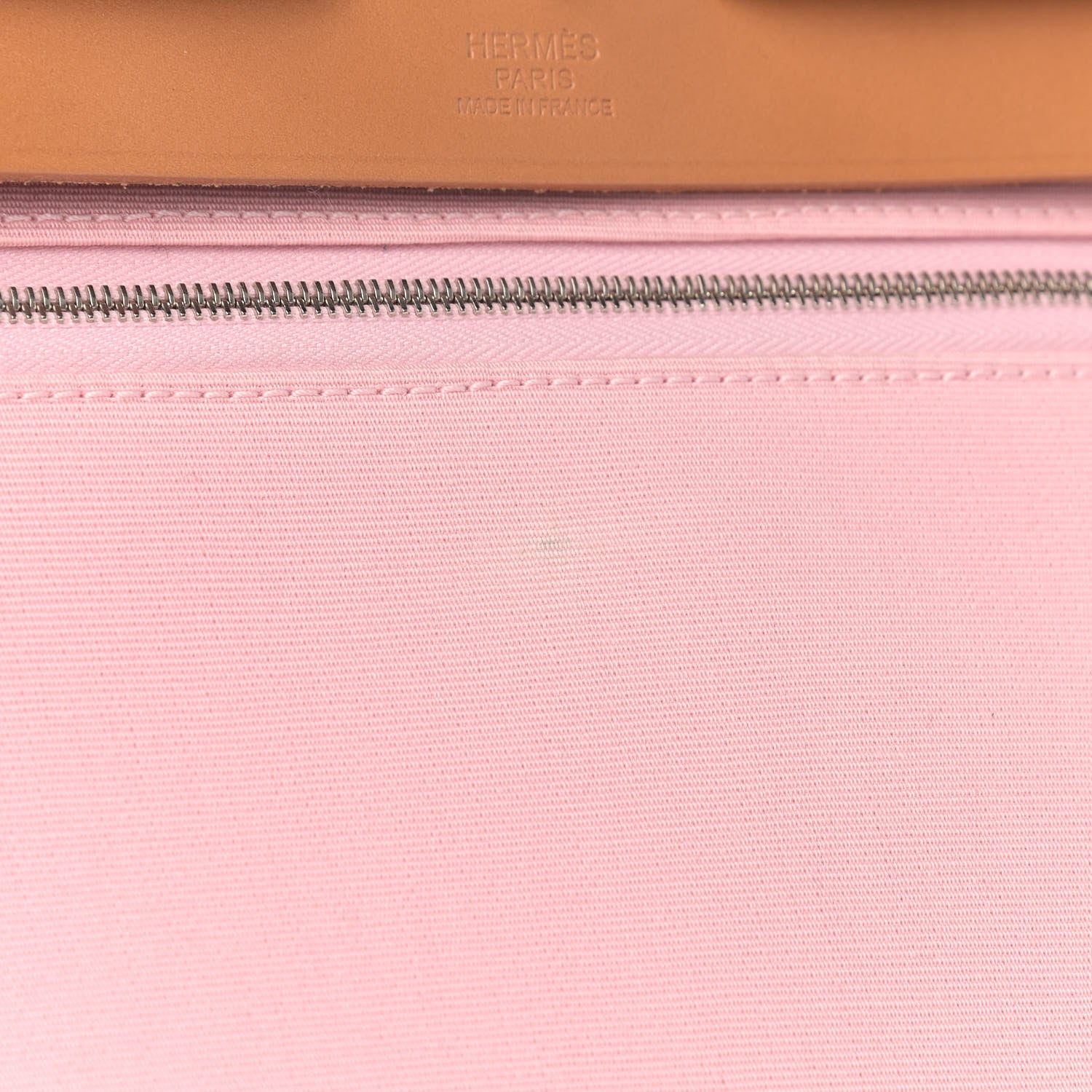 Hermes Vache Hunter Toile Herbag Zip 31 PM Rose Sakura 11 of 11
