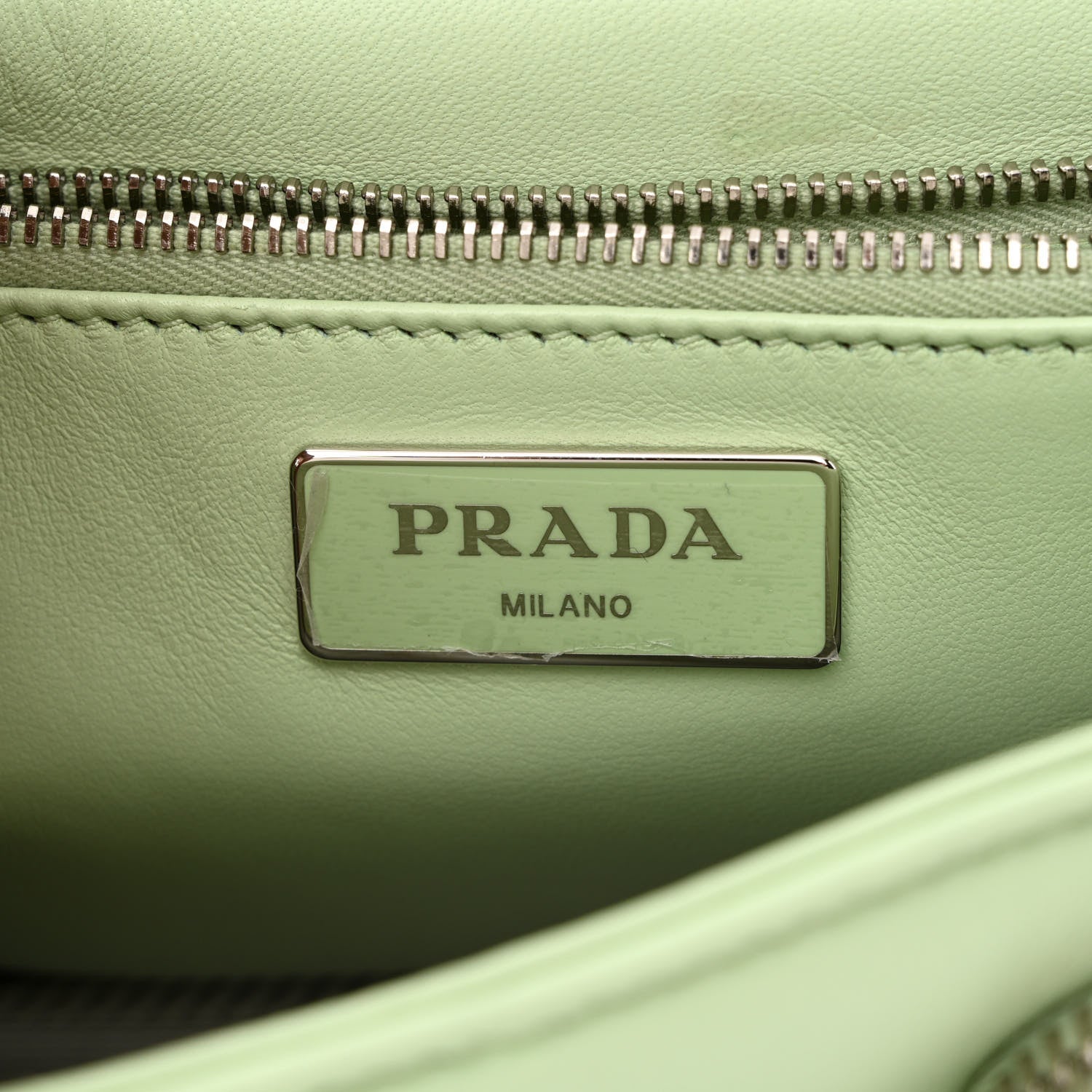 Prada Nappa Re-Nylon Double Pocket Buckle Shoulder Bag Acqua 7 of 12