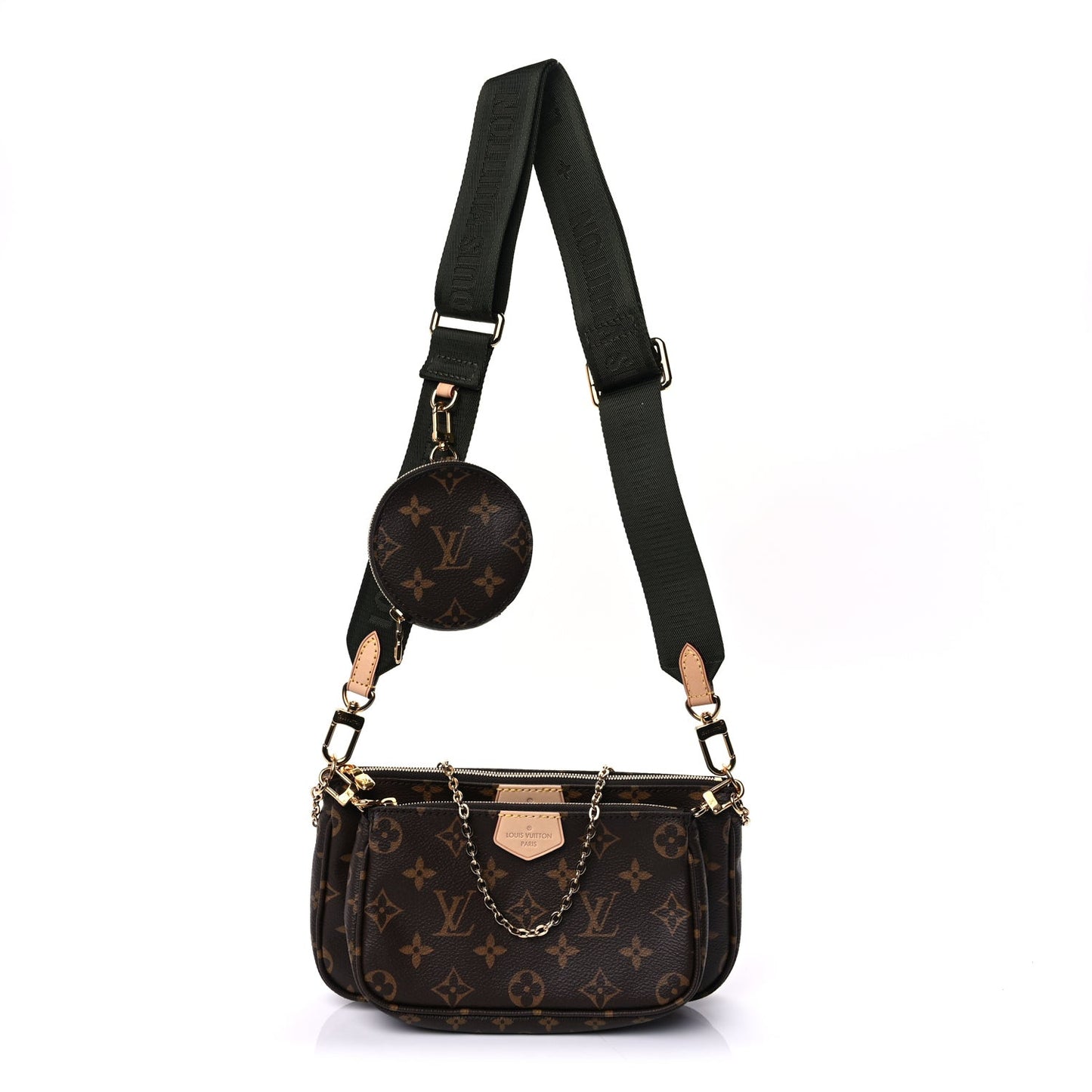 Monogram Multi Pochette Accessories  Kaki